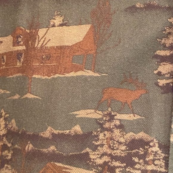 Men Eddie Bauer L flannel relaxed  fit fall autumn camouflage buttoned shirt - Picture 7 of 9